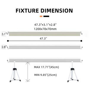150W LED <span class=keywords><strong>Grow</strong></span> Lighting Fixture Under Canopy para Commercial Indoor Blooming Aluminum Body Aumenta o Crescimento das Folhas de Sombra - Product Image 3