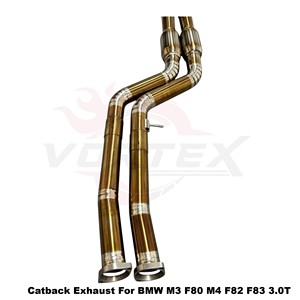 Vortex Golden Titanium Alloy Valved Exhaust System for BMW M3 F80 M4 F82 F83 S55 Performance <b>Kit</b> - Product Image 6