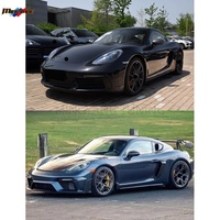 Accessoires en fibre de carbone 718 982 mise à niveau vers GT4RS lifting voiture pare-chocs grill bodykit pour Porsche Cayman Boxster 718 982 kit carrosserie