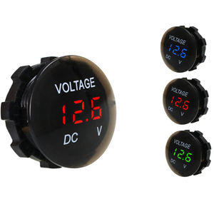 Voltmetro Digitale DC 12V-24V con Display LED per Auto, Moto, <span class=keywords><strong>Barca</strong></span>, ATV, Camion, Accessori per Modifiche - Product Image 2