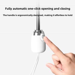 Nuovo simpatico Semi automatico tre ombrello pieghevole protezione solare UV parasole rivestimento nero ombrello Cartoon pubblicità - Product Image 2