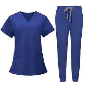 Conjunto Quirúrgico Multifuncional de Manga Corta y Pantalón Largo para Enfermera Anestesista - Product Image 1