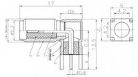 Connecteur coaxial femelle SMA-KWE 17,5 mm, connecteur SMA angulaire pour circuit imprimé, fourni par l'usine