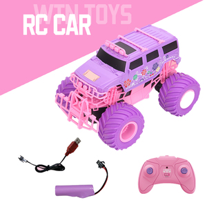 Q157 1/18 elettrico fuoristrada 2.4G grande ruota ad alta velocità <span class=keywords><strong>viola</strong></span> camion telecomandati RC <span class=keywords><strong>macchinina</strong></span> per ragazze di colore rosa - Product Image 5