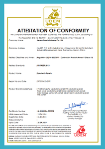 Paneles Sándwich Metálicos Modernos para Iglesias y Edificios Religiosos - Paneles Ligeros Ignífugos para Almacenes con Núcleo de PU - Product Image 6