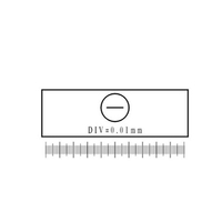 0.01mm Division 1mm Glass Slide Calibration Objective Microscope Stage Micrometer