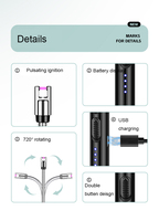 Allume-cigare à arc à charge rapide USB Type-C Pulse Igniter