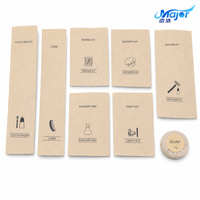 Kit d'hygiène hôtelier personnalisé avec logo, sac en kraft biodégradable et écologique pour les voyages des clients, bienvenue, salle de bain