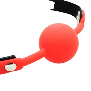 Bondage Toys Fetish Mouth Gag Toy NO Lock Adulto BDSM <span class=keywords><strong>Gay</strong></span> Silicone Ball Gags para venta al por mayor - Product Image 3