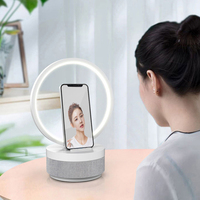 Lampe led intelligente sans fil, rechargeable avec musique, idéale pour une chambre à coucher, une Table de chevet ou d'appoint