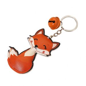 New Wholesale PU <b>Leather</b> Cartoon Animal Fox Keychain Bag Pendant Car <b>Key</b> <b>Chains</b> Cute Mini Fox <b>Key</b> <b>Chain</b> - Product Image 4