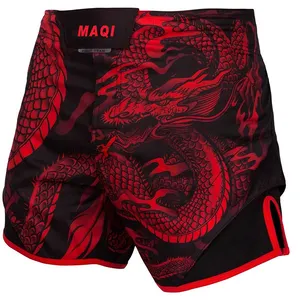 Breathable make your own design men mma shorts polyester fabric quick dry ufc mma fight short