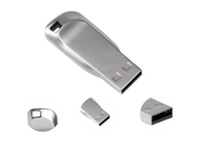 Jaster nouvelle mini clé USB en métal logo personnalisé gratuit coque mémoire portable boîtier de clé USB 2.0 16GB 32GB 64GB