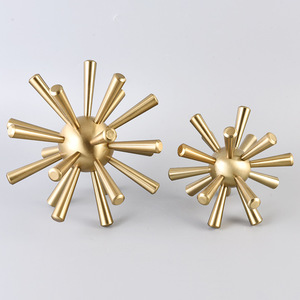 Ornement moderne créatif en résine d'oursin étoile épine en métal déco pour <span class=keywords><strong>maison</strong></span> salon modèle <span class=keywords><strong>maison</strong></span> hôtel sculpture enduite - Product Image 4