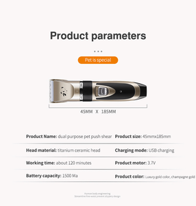 Cuchillo de afeitar para el cuidado de <span class=keywords><strong>perros</strong></span>, máquina <span class=keywords><strong>profesional</strong></span> para <span class=keywords><strong>cortar</strong></span> el <span class=keywords><strong>pelo</strong></span> de mascotas, Kit de aseo recargable, afeitadora de <span class=keywords><strong>pelo</strong></span> para <span class=keywords><strong>perros</strong></span> - Product Image 4