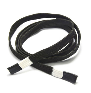 Cordon de cordon de cordon de logo personnalisé de quantité minimale de commande bas chaîne de <span class=keywords><strong>corde</strong></span> à capuche plate de luxe pour sacs vêtements finition enduite de chaussures - Product Image 6