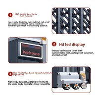 Porte coulissante électrique télescopique automatique Hengbo sans rail pour usine, école, communauté – Design moderne minimaliste intelligent avec télécommande