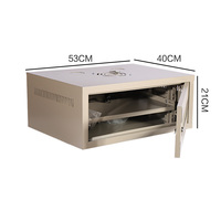 Baie de serveur 4U à pièces détachées, 19 pouces, 240*530*400 mm, murale, armoire de centre de données en acier SPCC thermolaqué, en stock.