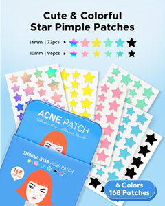 Patchs anti-boutons en forme d'étoile de haute qualité, en stock usine, pour la peau - Product Image 3