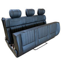 Sièges canapé-lit monospace caravane en cuir 3 places personnalisés avec design luxueux