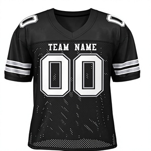 Maillot de football américain personnalisé, T-shirt de sport d'équipe personnalisé, uniforme à manches courtes, nom et numéro personnalisés, performance athlétique, jeu - Product Image 1