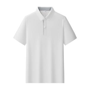 เสื้อโปโลไนลอนผู้ชาย ผ้าถักบาง ระบายอากาศดี เหมาะสำหรับใส่ทำงานในฤดูร้อน แขนสั้น เสื้อยืดธุรกิจแบบสั่งทำ - Product Image 2