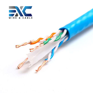 Exc Cat6 <span class=keywords><strong>RJ45</strong></span> cáp Ethernet cat6A màu xanh 26AWG vá dây LAN Cáp <span class=keywords><strong>UTP</strong></span> đồng trần mạng cáp thông tin liên lạc - Product Image 3