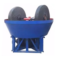 Broyeur à plaques humides haute efficacité pour minerai d'or, équipement de valorisation de l'or à haute récupération, machinerie minière à petite échelle