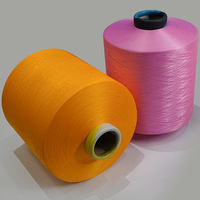 Fil texturé en polyester recyclé DTY 300d 96f Couleur vive HIM Fil texturé en polyester recyclé 300d/96f avec certificat GRS