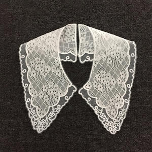 Di buona qualità con Design ricamato collo bianco in pizzo in poliestere <span class=keywords><strong>Guipure</strong></span> uncinetto collo in pizzo per abbigliamento - Product Image 6
