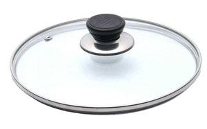 <span class=keywords><strong>Pentole</strong></span> in acciaio inossidabile con coperchio in vetro rinforzato con coperchio per Wok temperato in vetro <span class=keywords><strong>Pyrex</strong></span> rotondo per coperchio con pomello per <span class=keywords><strong>pentole</strong></span> di qualità Premium - Product Image 5
