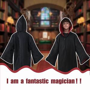 <span class=keywords><strong>Harry</strong></span> ragazzo e ragazza Halloween capo mago Costume nero per bambini di ruolo Costume da mantello rosso - Product Image 3