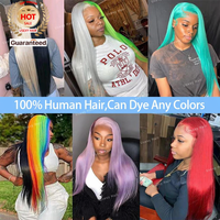 Perruque de cheveux humains 40 pouces, densité 250, ultra-lisse, blond 613, frontale HD 13x6 13x4, pré-épilée, pour femme, 300g, frontale transparente