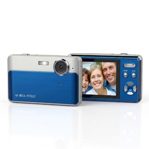Kamera Vlogging 40MP 1080P untuk Anak Pelajar, Zoom 16X AF Makro, Layar IPS 2.4", Anti-Goyang, Filter, <span class=keywords><strong>Mini</strong></span> USB, 600mAh - Product Image 1