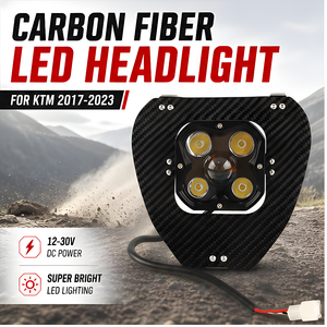 Phare avant en fibre de carbone pour moto KTM <span class=keywords><strong>EXC</strong></span> <span class=keywords><strong>300</strong></span> XC XCF XCW 150 250 350 450, accessoires pour moto tout-terrain, enduro - Product Image 5