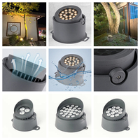Projecteurs LED COB RGBW 36W pour extérieur, IP66, en aluminium moulé sous pression, haute luminosité, paysage, blanc chaud, blanc froid, 6000K, verre trempé