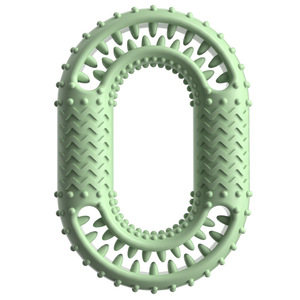Durably Interactive Dog Chew Bone Toy with Molar Chewing O-<b>Ring</b> TPR Rubber Pet Toy for Teeth Cleaning Treat Dispensing Pack - Product Image 6