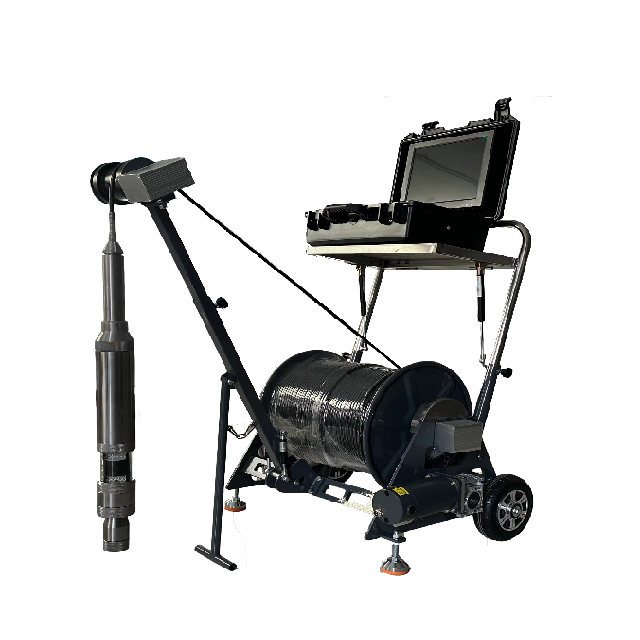 12 Inch LED Monitor 360 Degrees Rotation Underwater Water Well Inspection Camera with Electric Winch Stainless Steel Probe