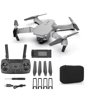 4k Hd Double Caméra Roys Rc Quadcopter Fpv 15 Minutes De Vol Batterie Télécommande Pliable Mini Drone E88 Pro Drone