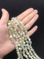 Haute qualité naturel vert gemme chinois Newmountain Jade goutte d'eau perles de pierre pour bijoux bricolage boucles d'oreilles Bracelet collier