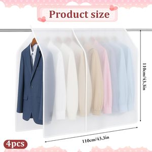 <b>Clothes</b> Dust Cover Suit Coat Dust Cover Thickened Garment Bag Dust Cover - Product Image 2