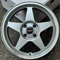 Rueda de Aleación de Aluminio Fundido Plateada de 15 Pulgadas 6.5J 4X100 para Automóviles de Pasajeros