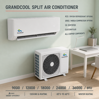 Climatiseur split GrandCool 9000-36000 BTU R32 A+++ Inverter avec compresseur Gree Midea - Chauffage jusqu'à -30°C - Système CVC en cuivre pur - Certifié CE
