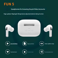 Desain Tombol HYUNDAI FUN5 BT Controller Remote Kontrol Video Pendek Earbuds Auriculares Sport Tws Wireless Earphone
