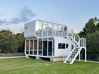 Conteneur en acier préfabriqué personnalisable, mobile et étanche, type Apple Cabin, 20ft 40ft, pour extérieur, maisonnette moderne, villa, bureau, hôtel