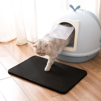 Tapis anti-éclaboussures pour litière de chat, double couche, imperméable, en mousse EVA, résistant à l'eau et aux urines, livraison rapide