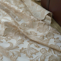 Haute qualité 100% polyester tissé fil teint personnaliser mode 3D or fleur fil teint brocart Jacquard tissus