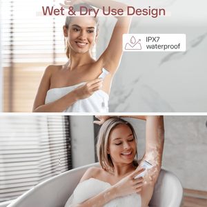 Rasoirs électriques pour femmes 5-en-1 étanche Bikini <span class=keywords><strong>rasoir</strong></span> USB Charge Dock sans fil électrique épilation du visage épilateur <span class=keywords><strong>pubien</strong></span> - Product Image 3