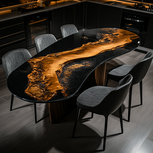 गर्म बिक्री विशेष आकार के एपॉक्सी राल तालिका ईपॉक्सी लंबी तालिका - Product Image 4