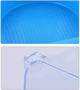 Toptan temizle kuş banyosu kafes kafesleri aksesuarları asılı papağan küvet duş odası için küçük kuşlar - Product Image 4